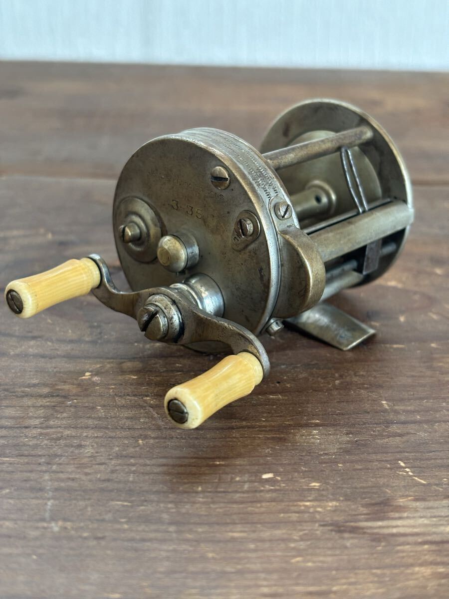 JAMES HEDDONS SONS DOWAGIAC 3-35 ヘドン 3-35 ダイレクトリール ビンテージ オールド ベイトリール　検/heddon PFLUEGER 