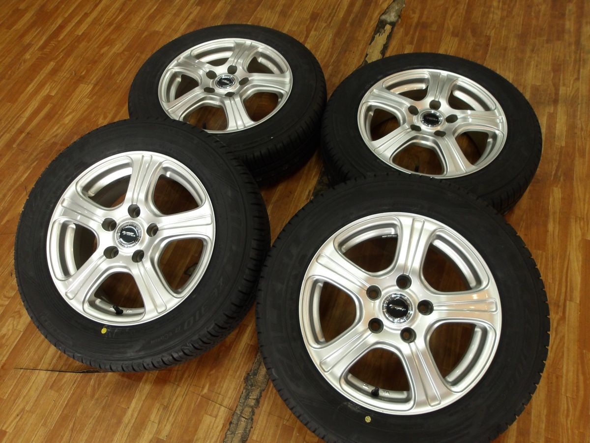 O 送料無料 即納 25年製 新品タイヤ 15 5H114.3 6J+45 ファルケン ジークス ZE310 185/65R15 フリード スパイク ハイブリッド GB5 GB7 GT1