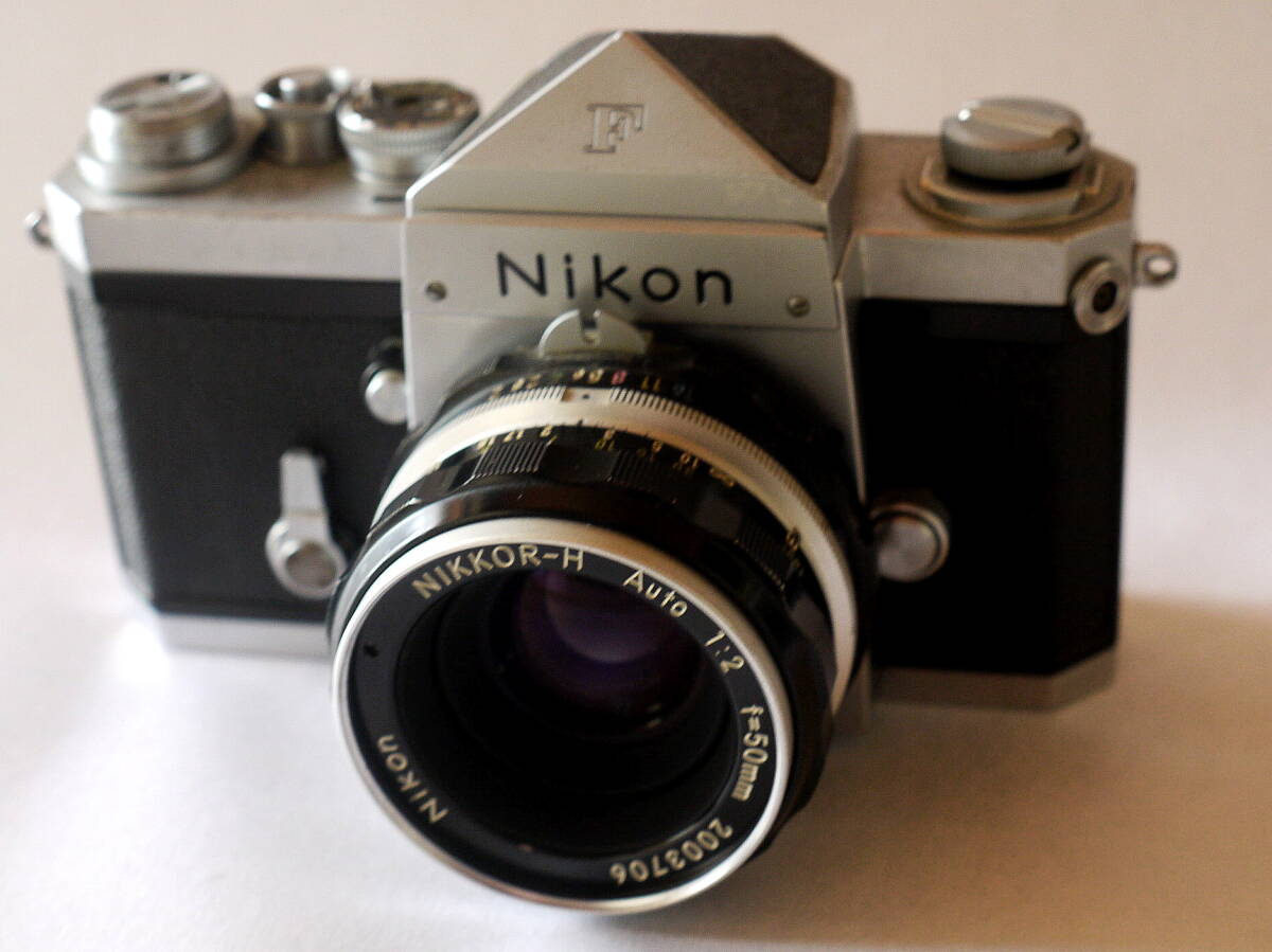 ニコンＦ　NIKON Ｆ　富士山マーク　640番代　ヘコミ有　撮影ＯＫ　NIKKOR-H Auto 1:2 50mm