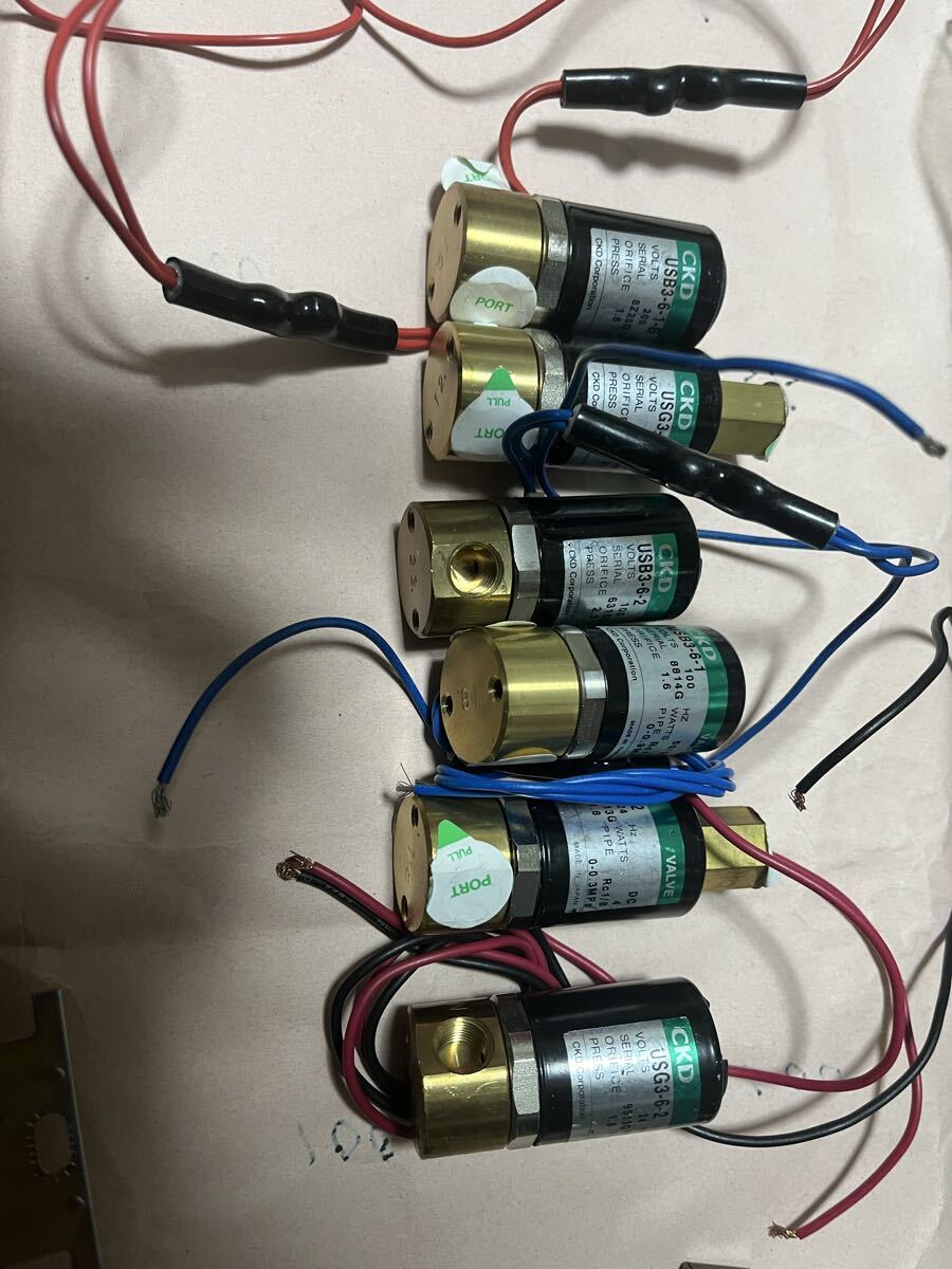 ＣＫＢ電磁弁 ６個電気部品付き