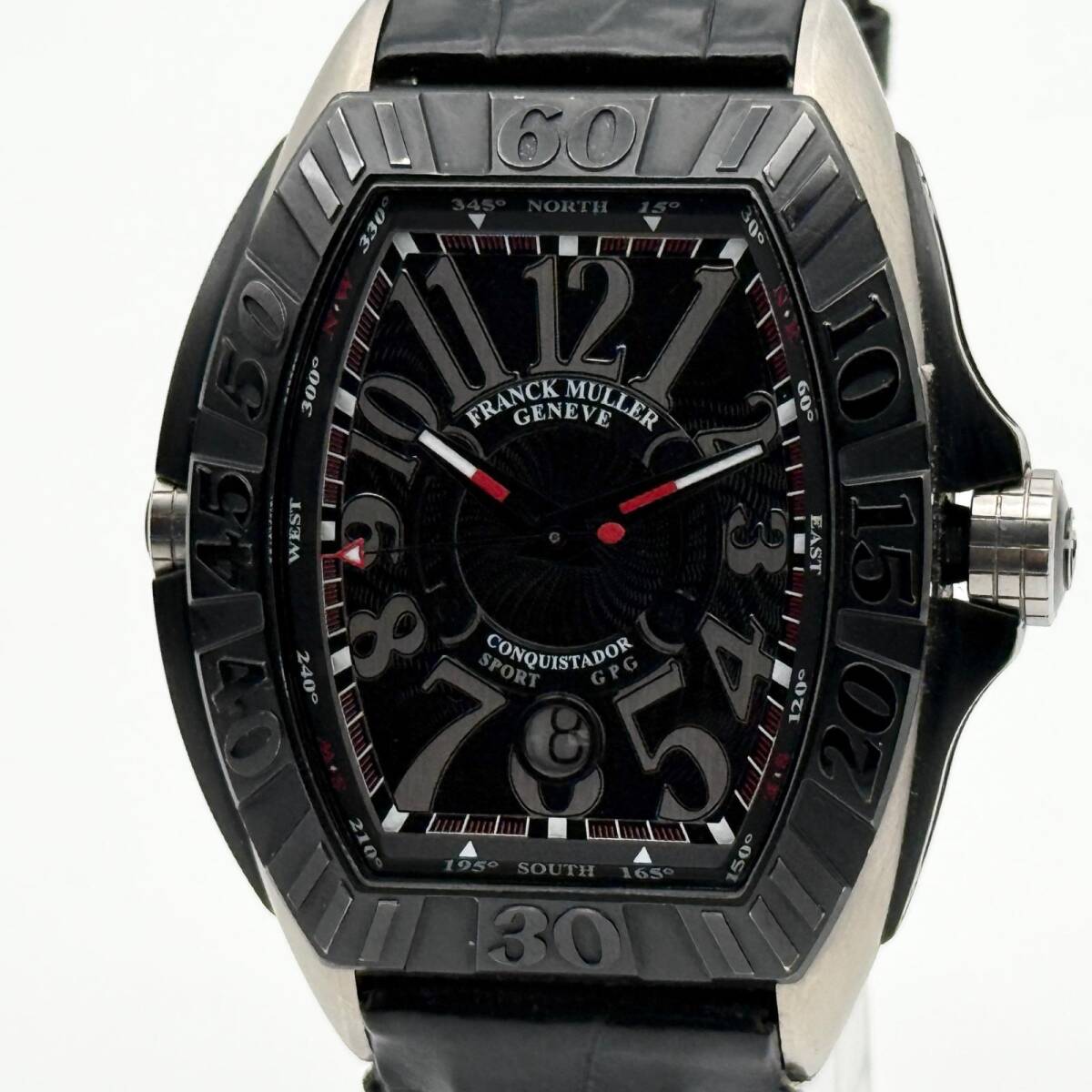 FRANCK MULLER フランクミュラー コンキスタドール グランプリ 8900 SC DT GPG ブラック AT メンズ 腕時計 稼働品 箱 保証書