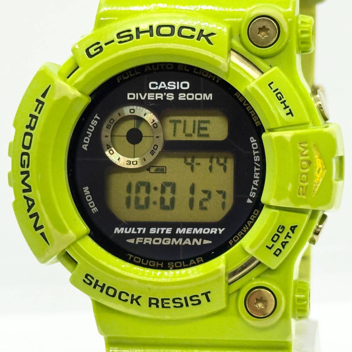CASIO カシオ G-SHOCK ジーショック フロッグマン デジタル文字盤 GW-200F タフソーラー メンズ 箱 ギャラ 腕時計 稼働品