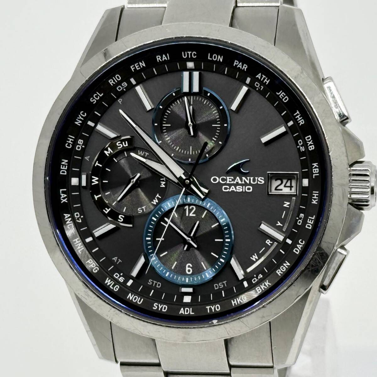 CASIO カシオ OCEANUS オシアナス OCW-T2600-1AJF ブラック ソーラー メンズ 腕時計 稼働品