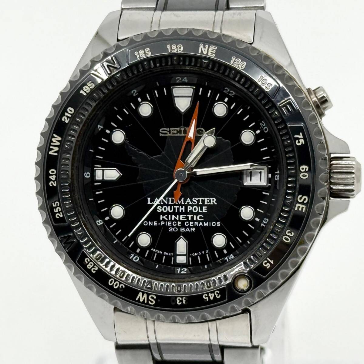 SEIKO セイコー ランドマスターサウスポールセラミック 大場満郎800本限定 5M47-0A10 ブラック QZ メンズ 腕時計 稼働品