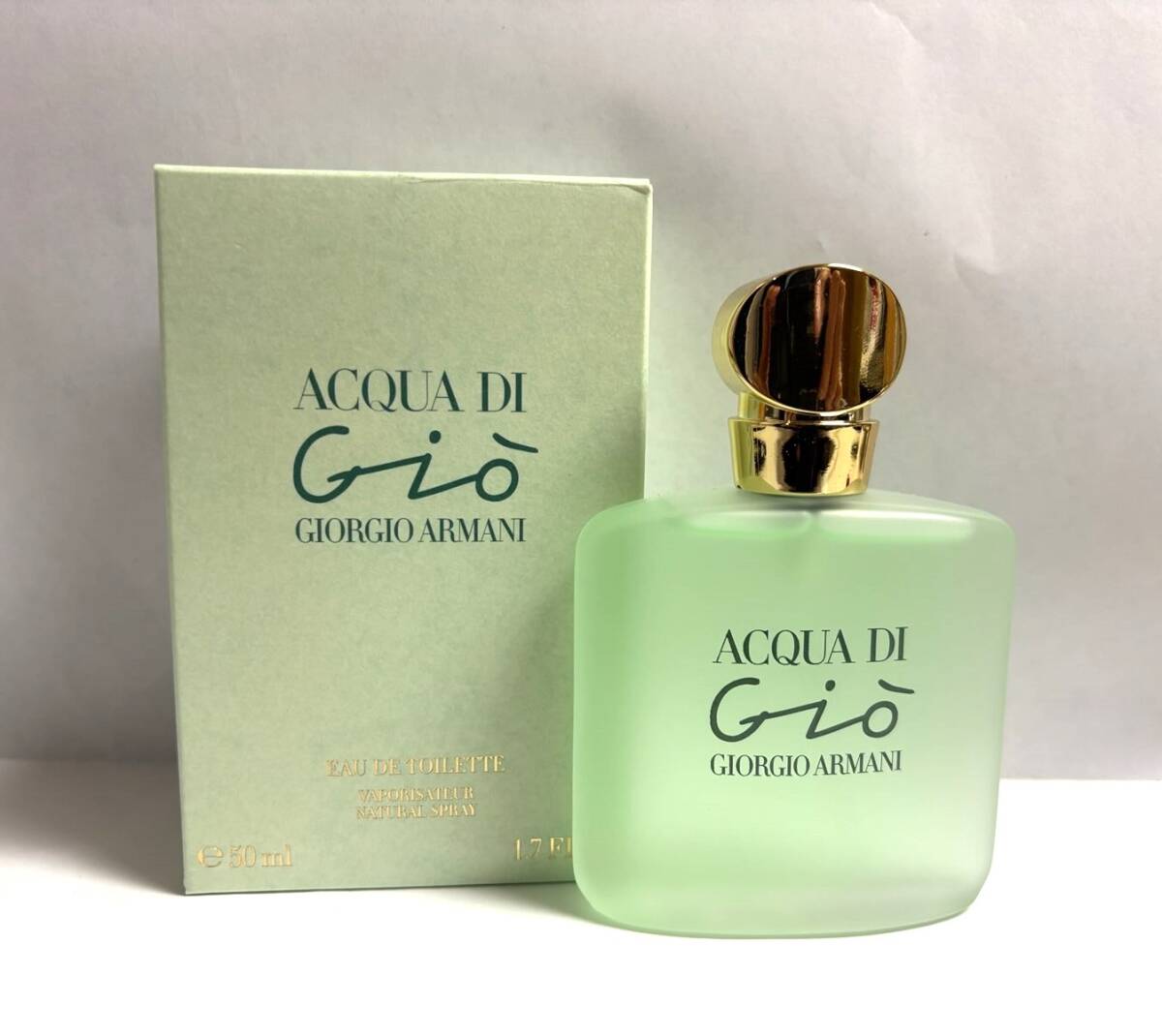 Z-24797【長期保管品】1円スタート GIORGIO ARMANI ジョルジオアルマーニ ACQUA DI GIO アクア ディ ジオ オーデトワレ 50ml 残量：約9割強