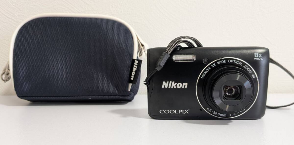 B-02512N コンデジ Nikon COOLPIX A300 通電確認済 充電器なし ケースあり 4.5-36.0mm 1:3.7-6.6 ニコン クールピクス