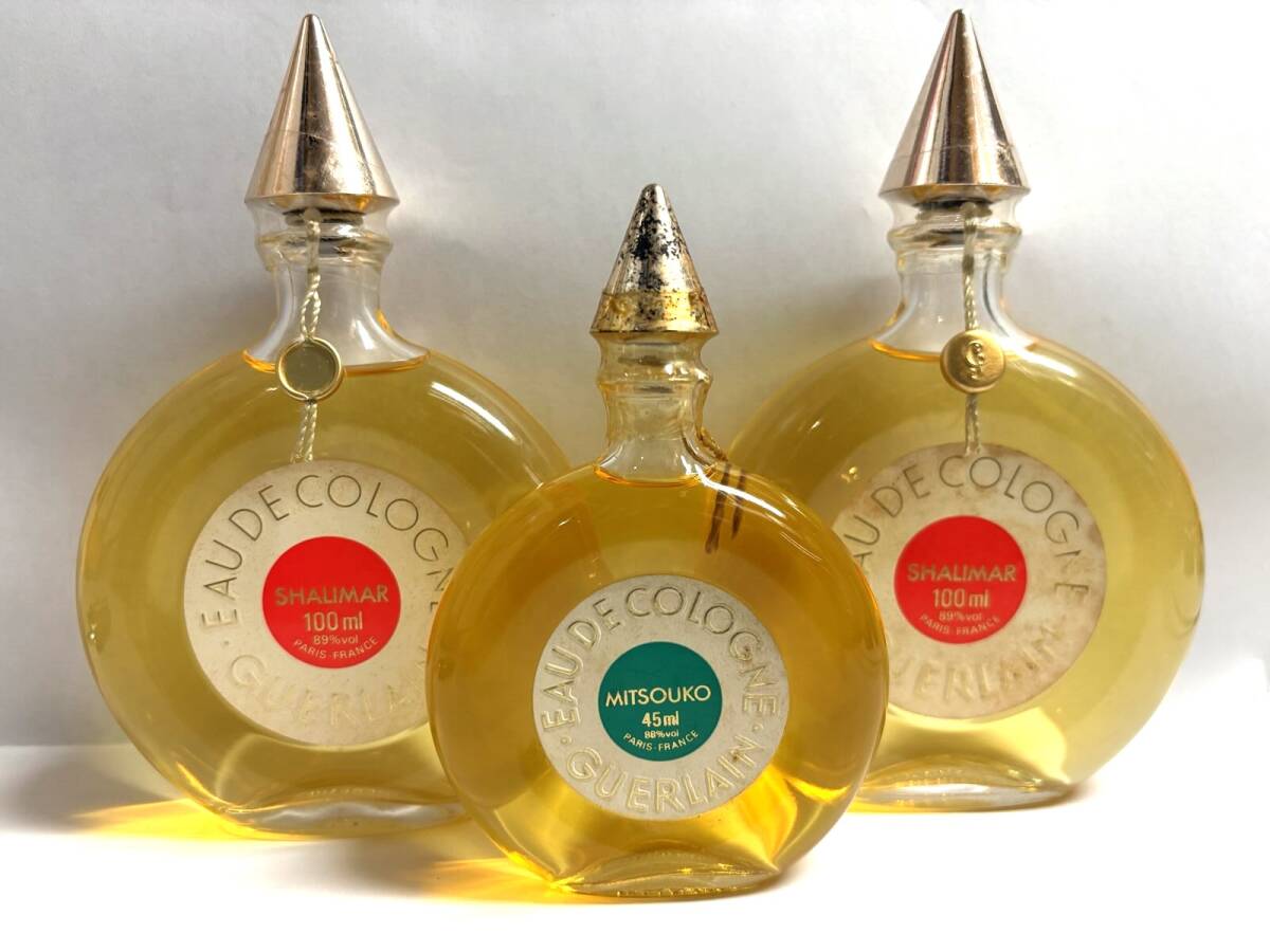 Z-24830【長期保管品】1円スタート GUERLAIN ゲラン オーデコロン 3点セット（SHALIMAR：シャリマー 100ml*2点/MITSOUKO：ミツコ 45ml）