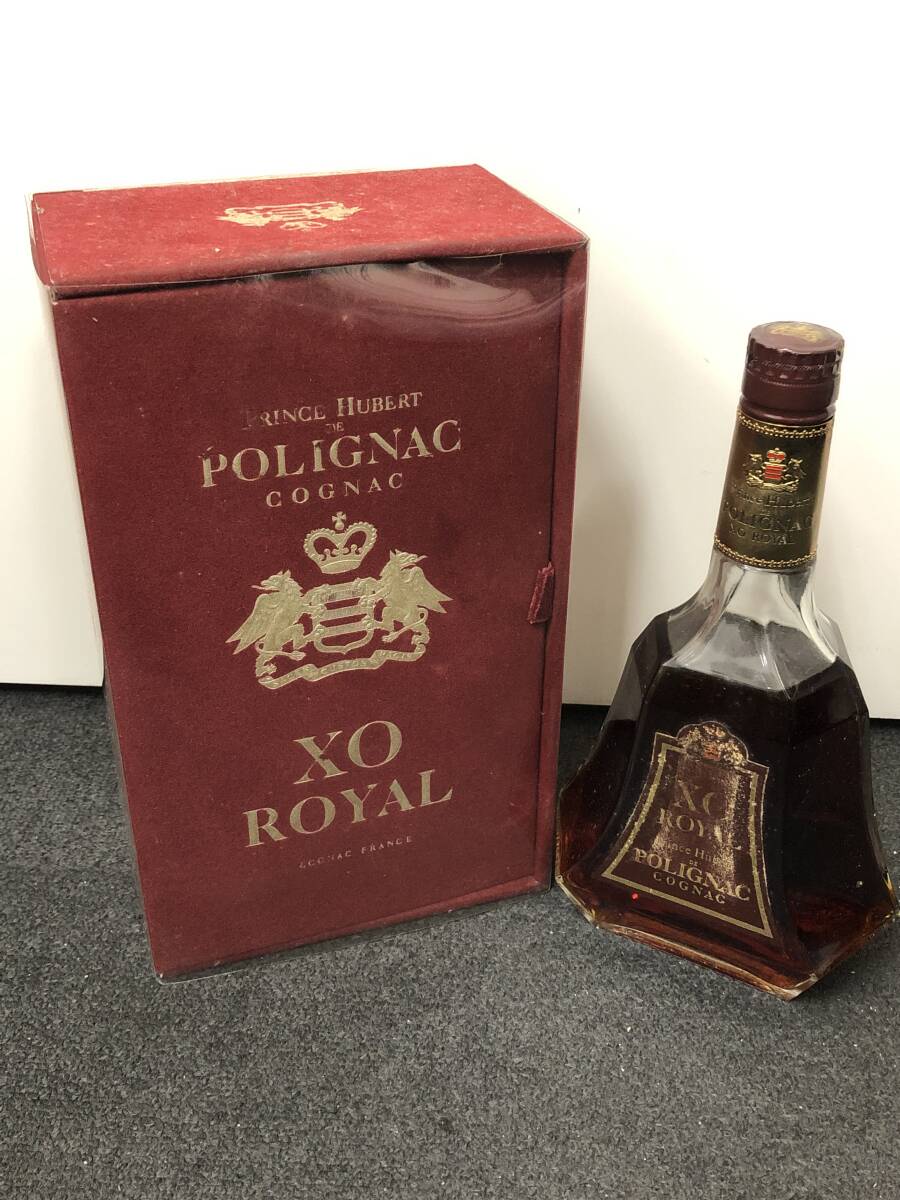 C-93506K Prince Hubert POLIGNAC COGNAC X.O ロイヤル コニャック ブランデー 700ml 40% 箱付き 未開栓 古酒 現状品