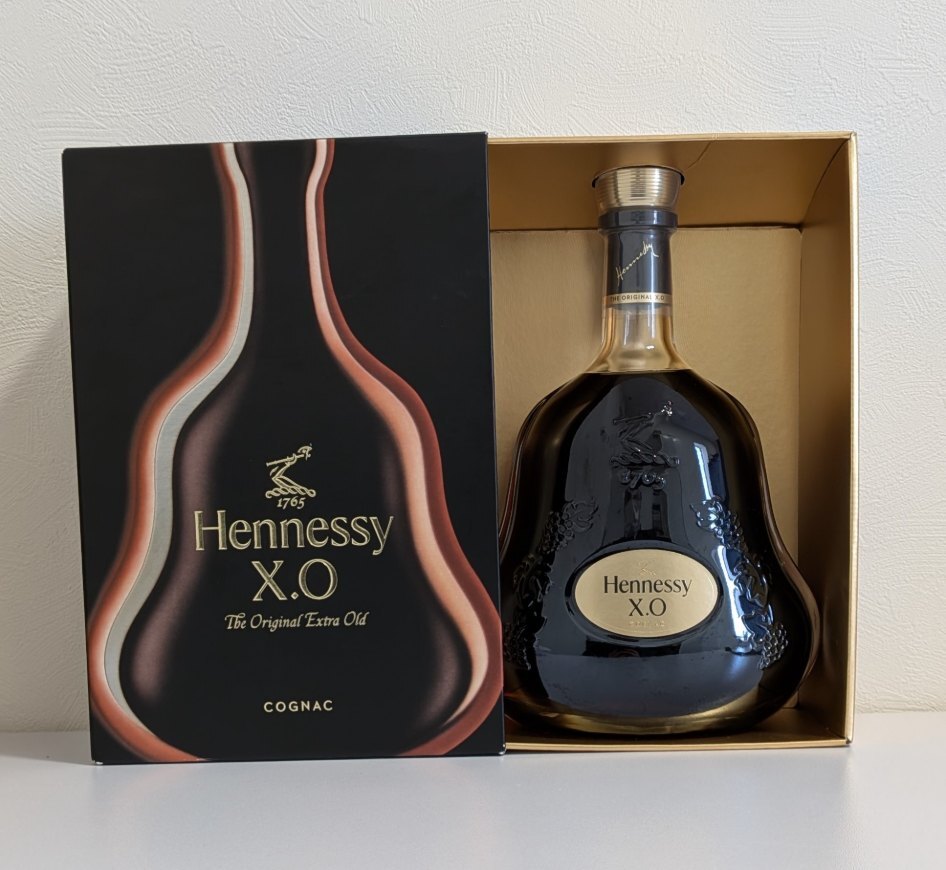 B-02608N Hennessy X.O 1000ml 40% コニャック ヘネシー 箱あり ブランデー お酒 現状品 保管品 COGNAC 