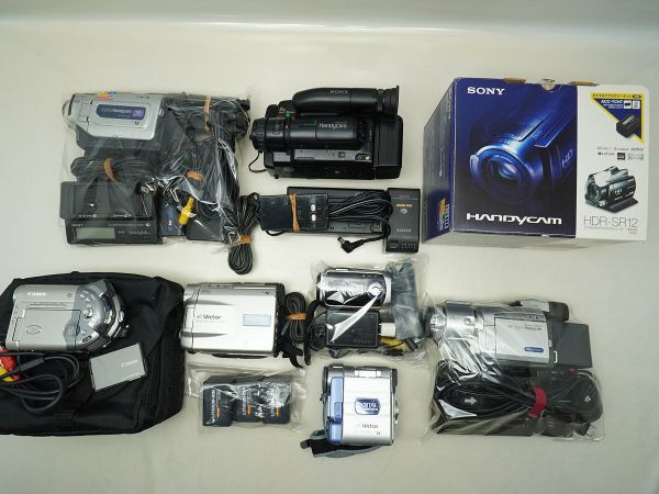 ★ビデオカメラなど★SONY/Victor/Canon/ 等 計:8点まとめ【ジャンク品】32442