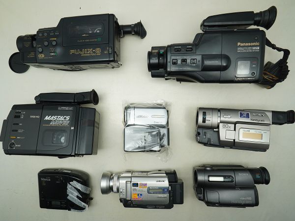 ★ビデオカメラなど★Panasonic/FUJIX/SONY/Victor/ 等 計:8点まとめ【ジャンク品】32439