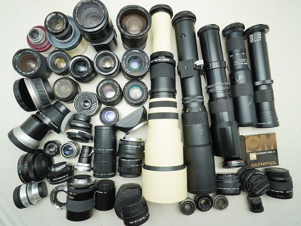 ★MFレンズなど★FUJI/COSINA/KONICA/SIGMA/E-Lucky/TAMRON/ 等 計:45点まとめ【ジャンク品】32436