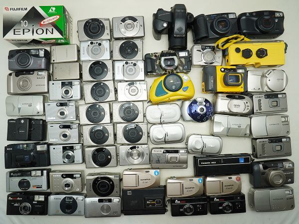 ★フイルムカメラなど★Canon/MINOLTA/FUJIFILM/RICOH/Kodak/FUJICA/KONICA/ 等 計:60点まとめ【ジャンク品】32434