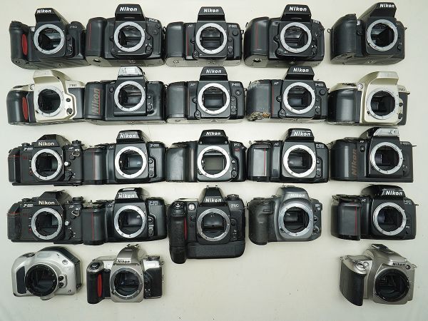 ★ニコン AF一眼など★F-801/F90/F-601/F80/F-401s/F60/u/ 等 計:23点まとめ【ジャンク品】32426