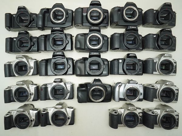 ★キヤノン AF一眼など★EOS 850/700QD/750QD/1000 S/10QD/Kiss5/650/ 等 計:24点まとめ【ジャンク品】32422