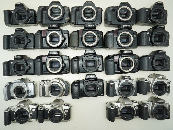 ★キヤノン AF一眼など★EOS 100QD/10QD/620/650/1000 S/IXE/Kiss5/ 等 計:24点まとめ【ジャンク品】32421