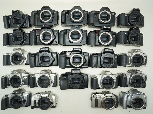 ★キヤノン AF一眼など★EOS REBEL 2000/IXE/Kiss5/700QD/KissⅢL/IX50/ 等 計:24点まとめ【ジャンク品】32420