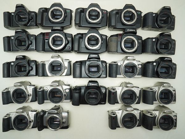 ★キヤノン AF一眼など★EOS 630/620/650/1000 S/10QD/KissⅢ/Kiss7/ 等 計:24点まとめ【ジャンク品】32416