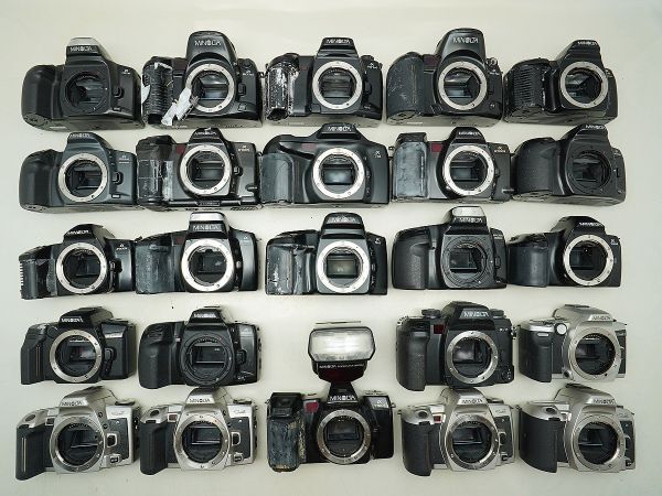 ★ミノルタ AF一眼など★MAXXUM 300si/α-7/7700i/8700i/3700i/5700i/sweet/ 等 計:24点まとめ【ジャンク品】32412