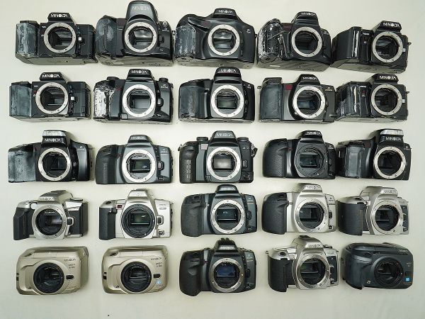 ★ミノルタ AF一眼など★α-7/8700i/707si/807si/303si/sweet/VECTIS S-100/ 等 計:25点まとめ【ジャンク品】32408