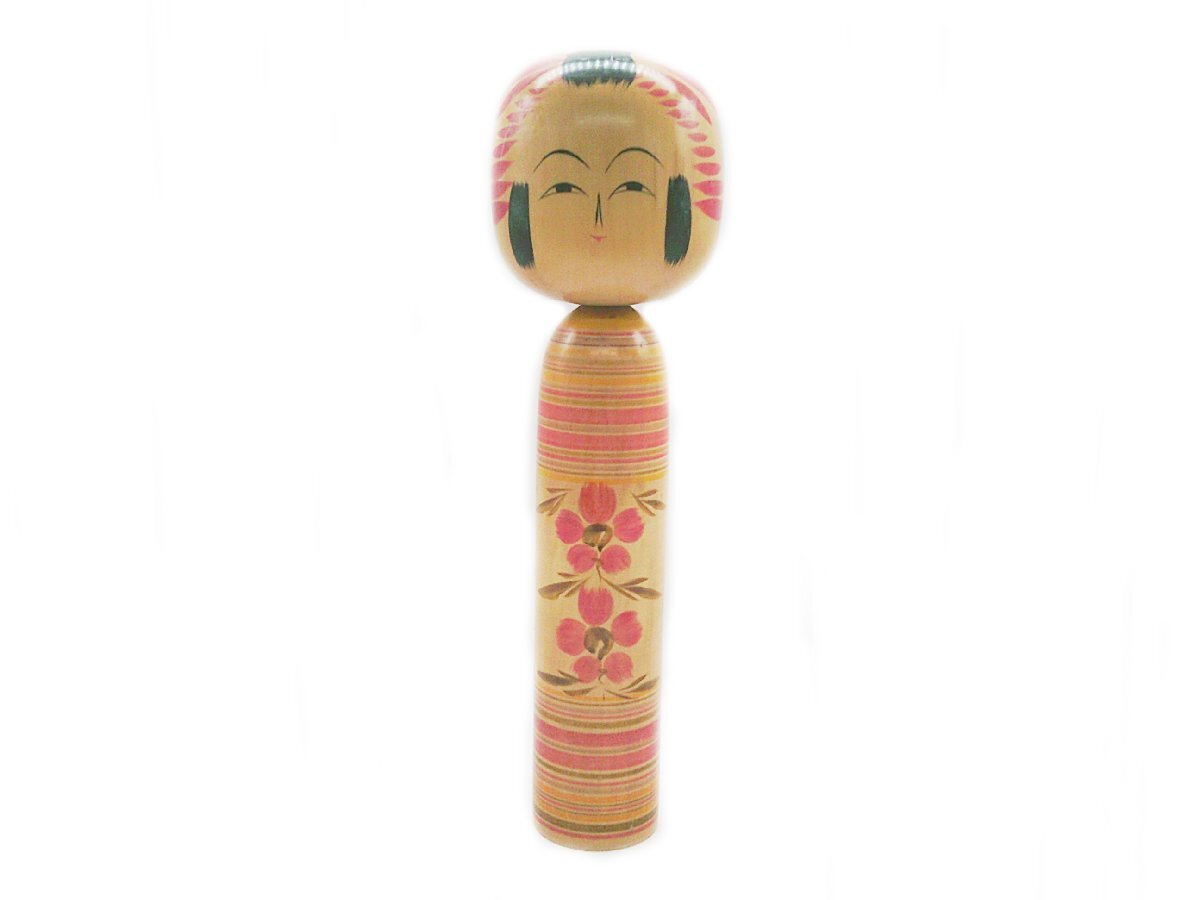 ★遠刈田 作田孝一 こけし 伝統工芸 民芸品 日本人形 置物 全長36.5cm★/Ｈ