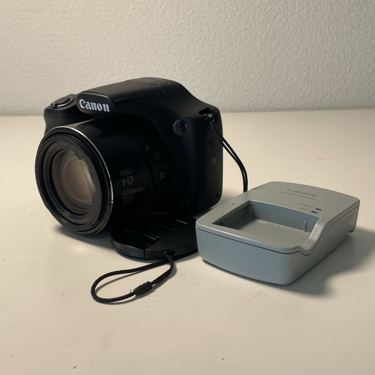 Canon キャノン PowerShot SX530 HS コンパクトデジタルカメラ 通電動作確認済 Wi-Fi PC2157 2014DJ1735 ブラック 充電器有