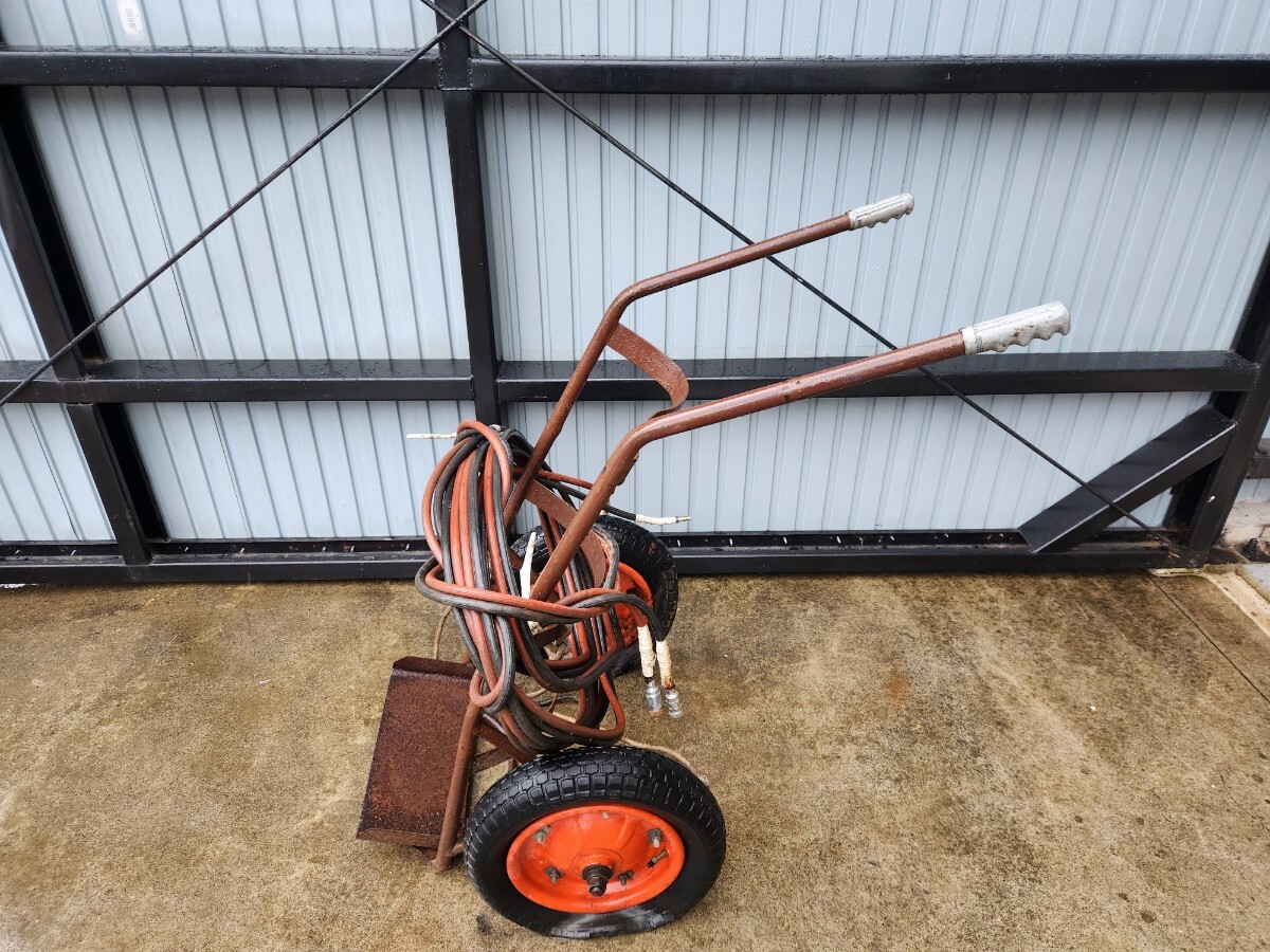 ガス台車 溶接 ボンベ置き ボンベ運搬台車 移動式 工場 M