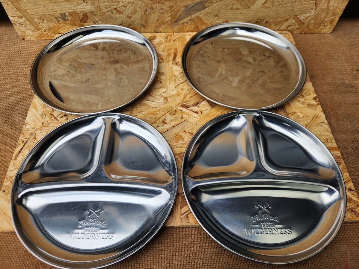 Cultivate THE WILDERNESS ステンレス製 キャンプ アウトドア 登山 食器 ステンレス皿 皿 M