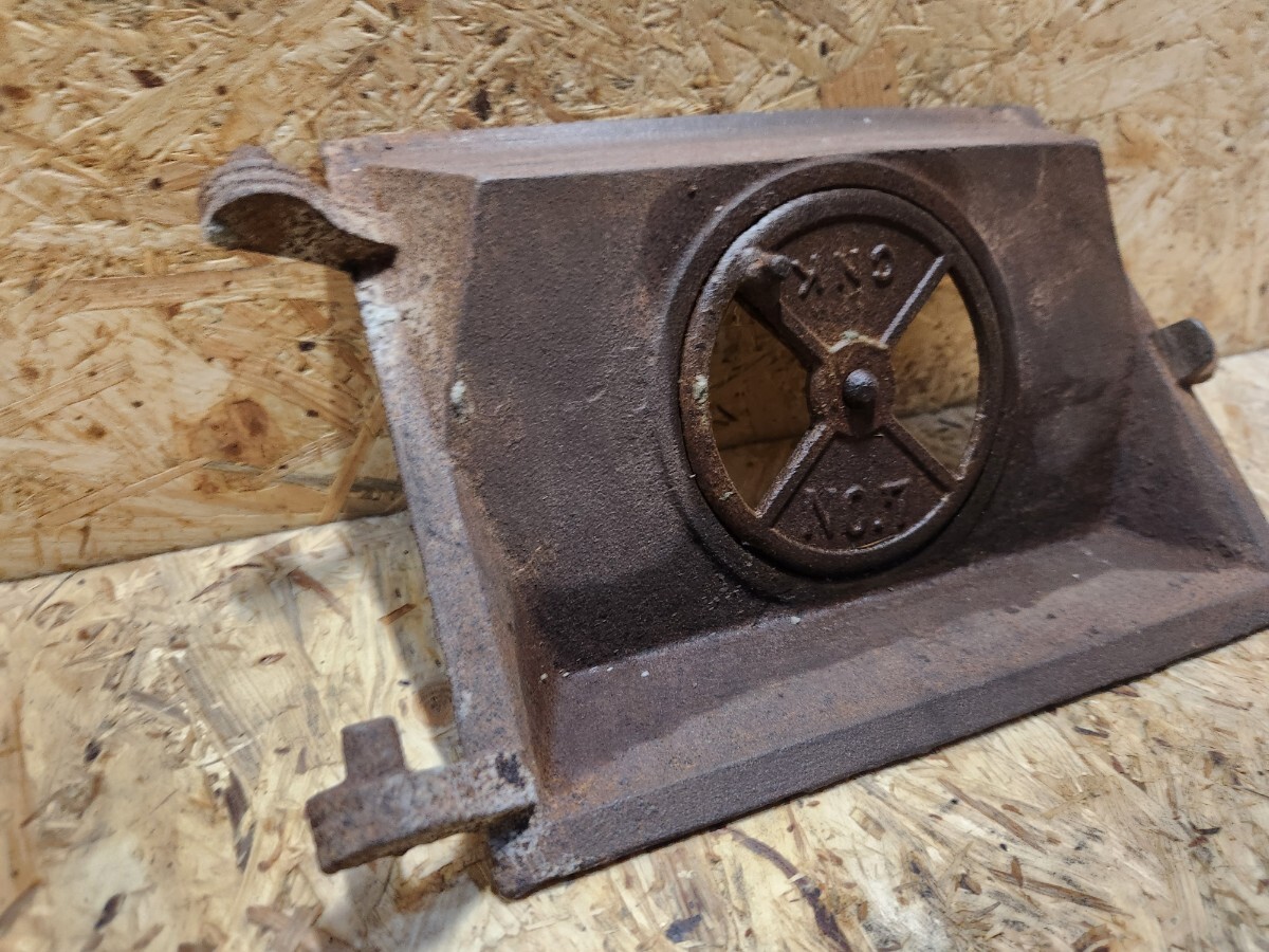 焚口金具 五右衛門風呂 かまど 火口 焚き口 焼却炉 DIY 昭和レトロ アンティーク 現状品 M