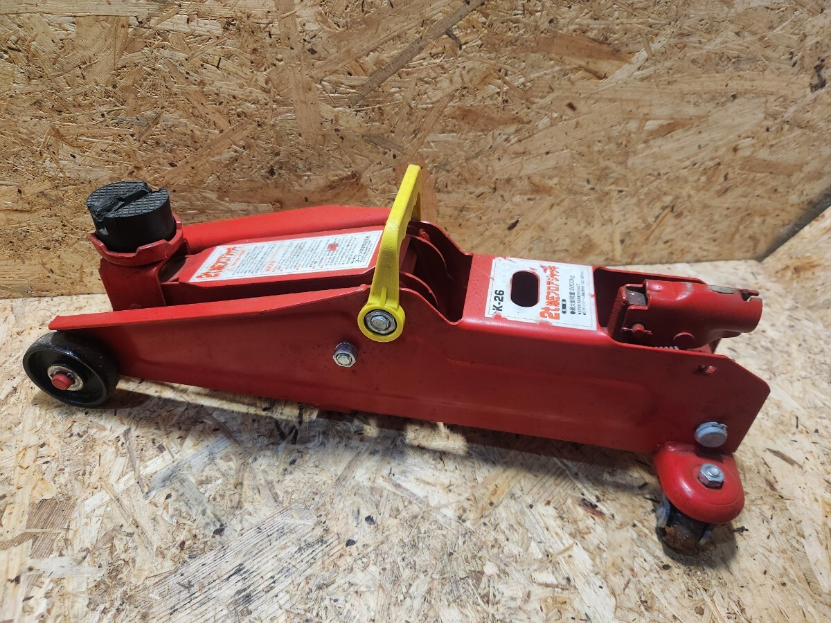 油圧ジャッキ フロアジャッキ 油圧式 油圧 2t ジャッキアップ 揚程133~387mm タイヤ交換 M