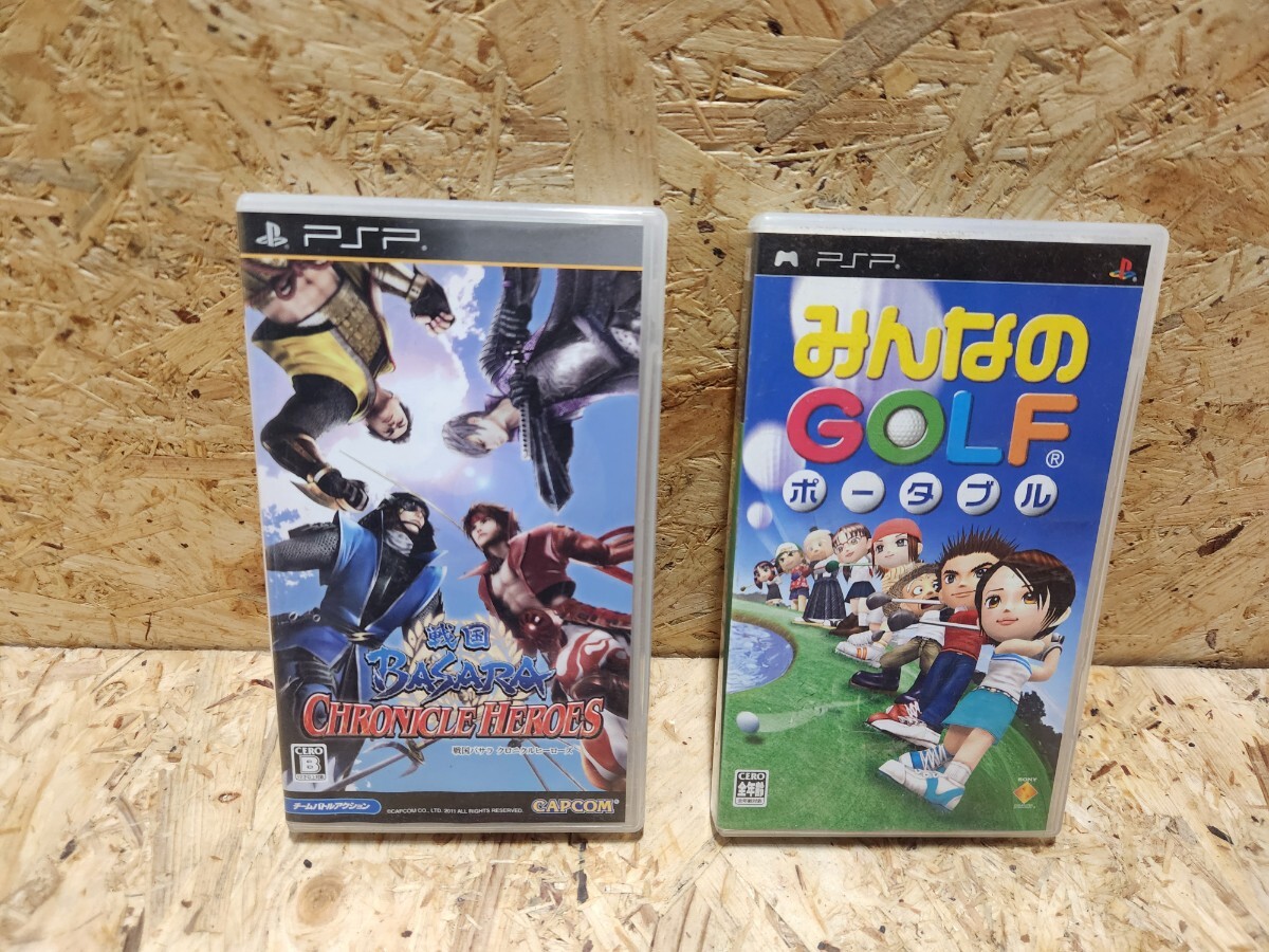 ソニー PSP ソフト2本セット 戦国BASARA みんなのGOLF プレイステーションポータブル M