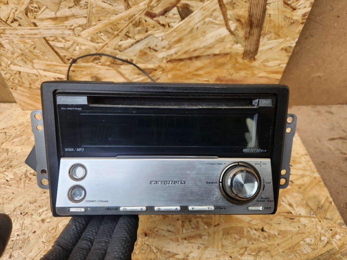 Pioneer カロッツェリア FH-P077MD カーオーディオ オーディオ流用 修理 ベース ジャンク品 M