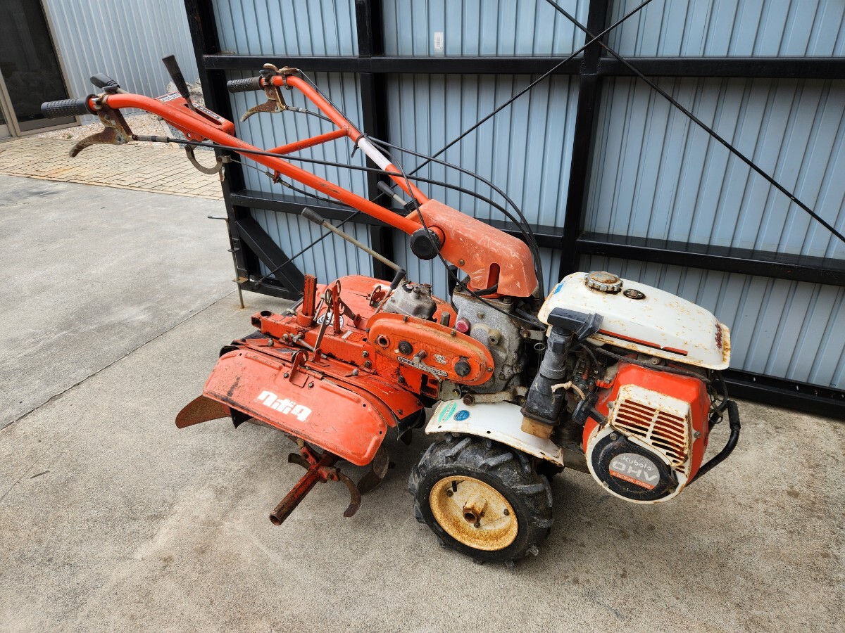  クボタ 歩行型トラクター T1-004 T1-55S 管理機 耕運機 グッディ ガソリンエンジン ロータリー付き 家庭菜園 畝立て 動作確認済み M