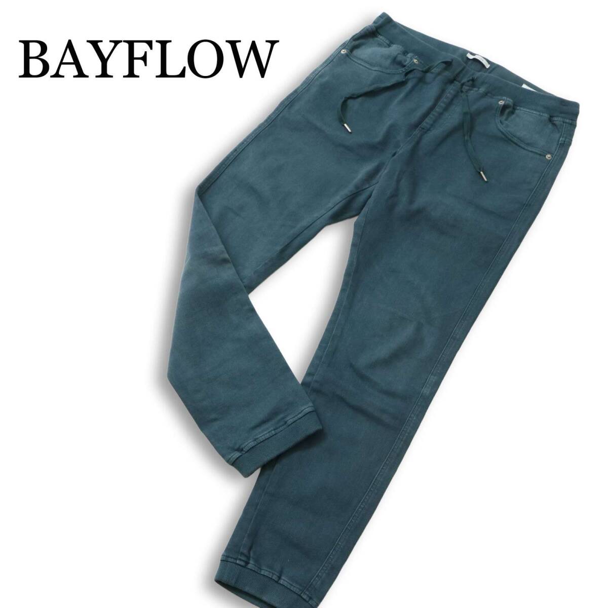 BAYFLOW ベイフロー 通年★ ストレッチ ウォッシュ加工 イージー ジョガー パンツ Sz.3 メンズ