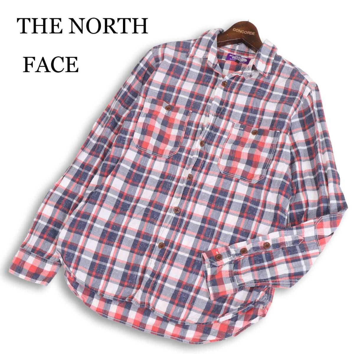 THE NORTH FACE PURPLE LABEL ザ ノースフェイス パープルレーベル 通年 長袖 ワーク チェック シャツ Sz.M　メンズ