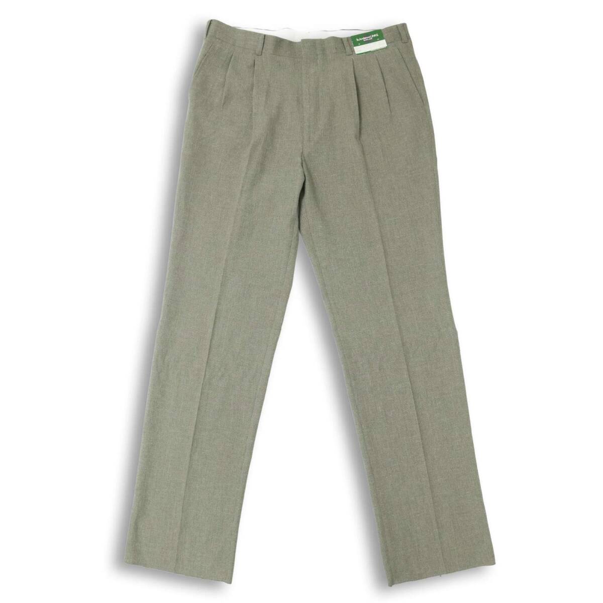 【新品 未使用】 St.Andrews LINKS セントアンドリュース 春夏 麻 リネン混 スラックス パンツ 大きい Sz.100 メンズ ゴルフ