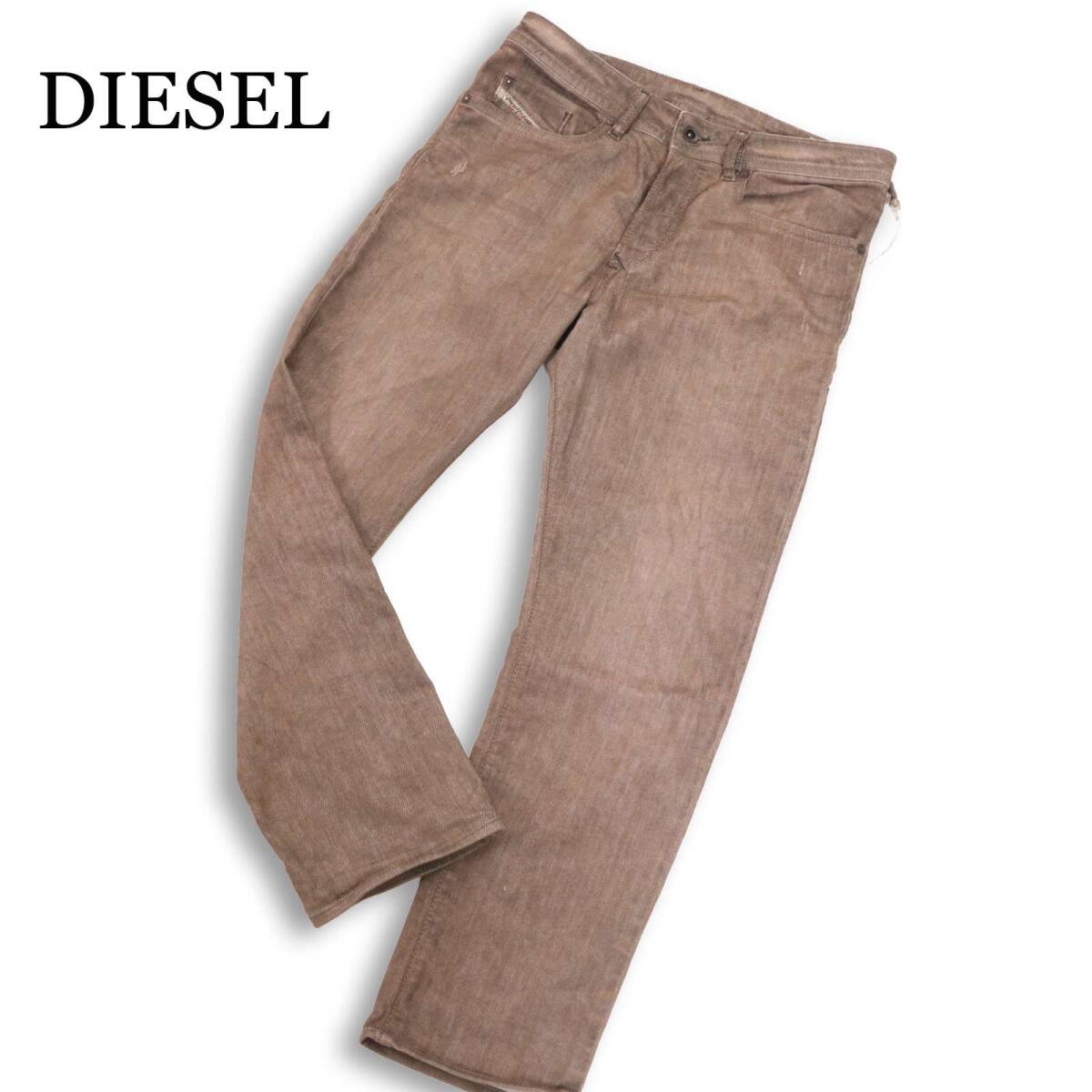 DIESEL ディーゼル 【BUSTER】 0845K USED加工★ スリム テーパード ストレッチ デニム パンツ ジーンズ Sz.29 メンズ