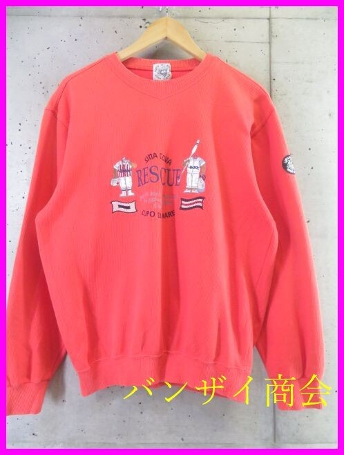 55s22◆お洒落◆日本製◆SINA COVA シナコバ 刺繍鵜 鹿の子 スウェットトレーナー M/ポロシャツ/ニットセーター/ジャケット/パンツベスト