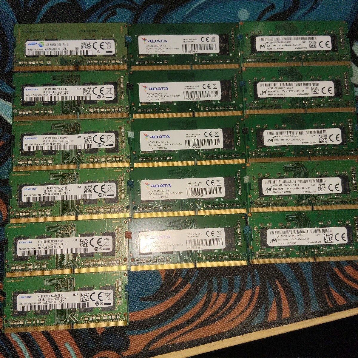 【動作機器取り外し】ノートPCメモリ　 SAMSUNG DDR4 PC4　まとめ
