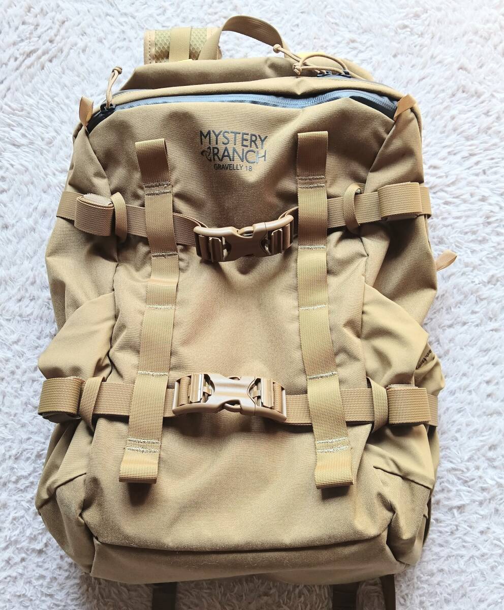 MYSTERY RANCH.GRAVELLY 18.ミステリーランチ。グラベリー18.新品同様。コヨーテ。