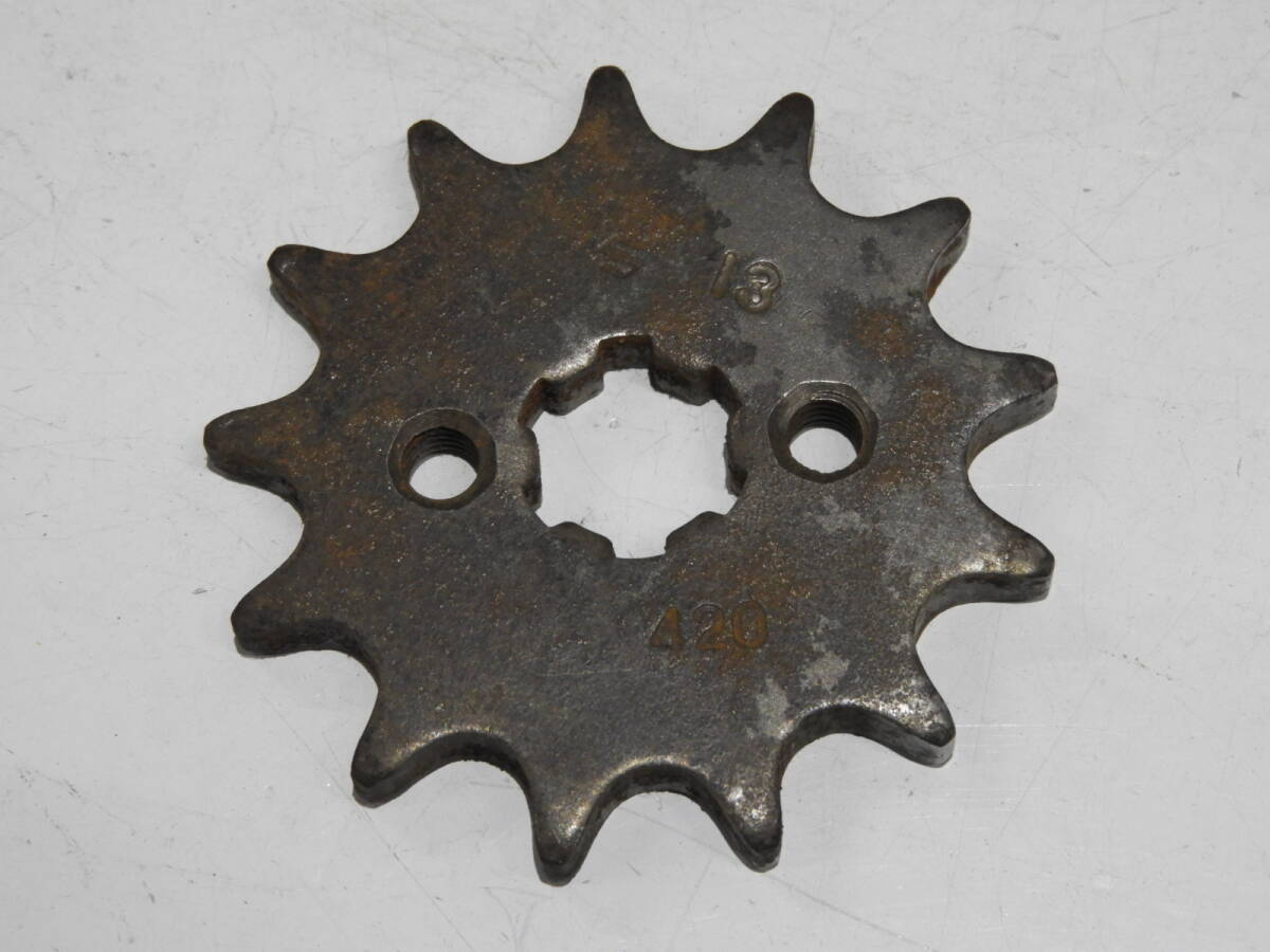 スズキ純正スプロケット フロント420-13丁 27511-19000 マメタンMT50 OR50 K50 他車