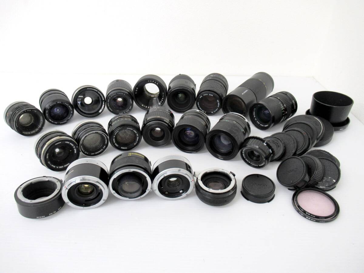 【CANON/Nikon/SIGMA/TAMRON他】寅②447//カメラ用交換レンズ大量まとめ/AF/MF混合