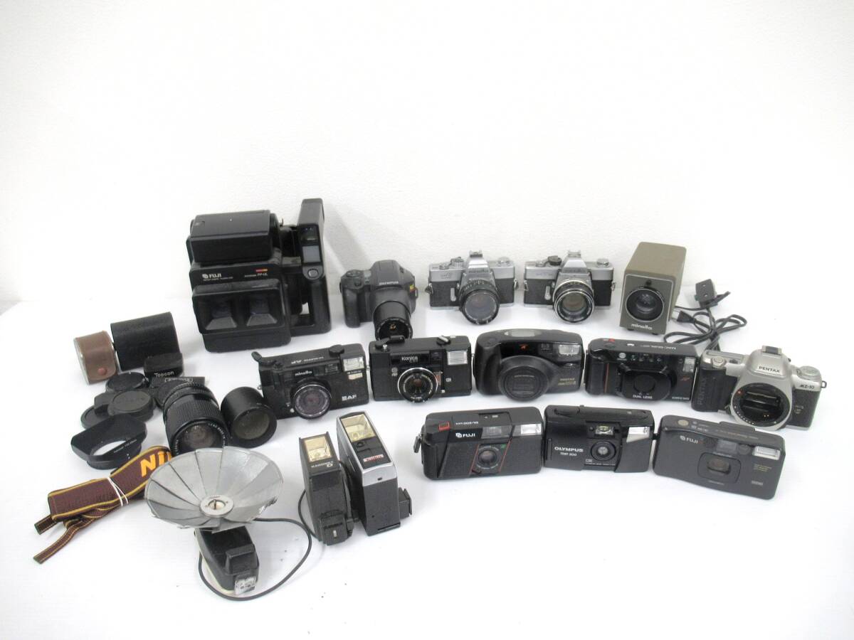 【FUJI/MINOLTA/OLYMPUS/PENTAX他】寅①377//フィルムカメラ、レンズ等色々まとめ