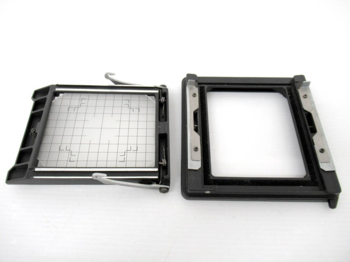 【メーカー不明】寅②432//4×5大判カメラアダプター/ピントガラス