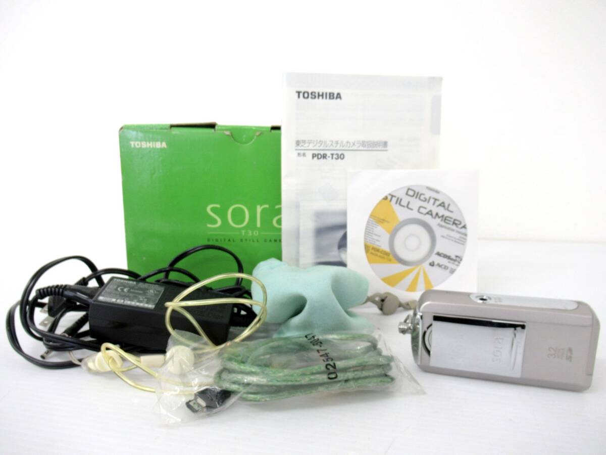 【TOSHIBA/東芝】卯⑥43//箱付 Sora T30/DIGITAL STILL CAMERA