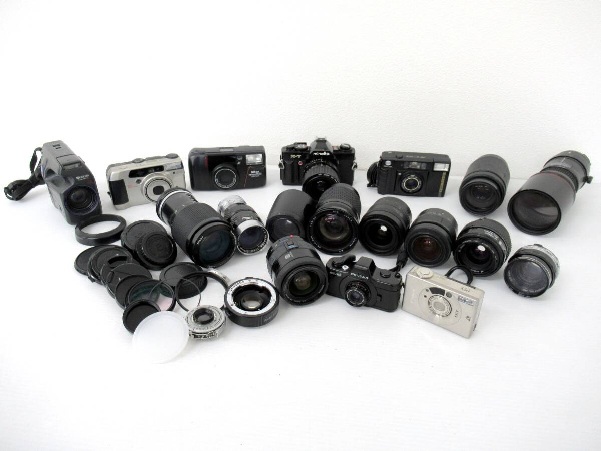 【CANON/MINOLTA/PENTAX/RICOH/TAMRON/Tokina】卯⑤7//コンパクトカメラ/レンズ多数まとめ