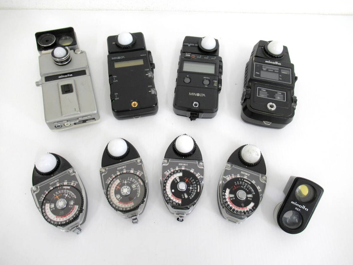 【MINOLTA/SEKONIC】卯⑤6//露出計多数まとめ/8個/FLASH METER/EXPOSURE METER他