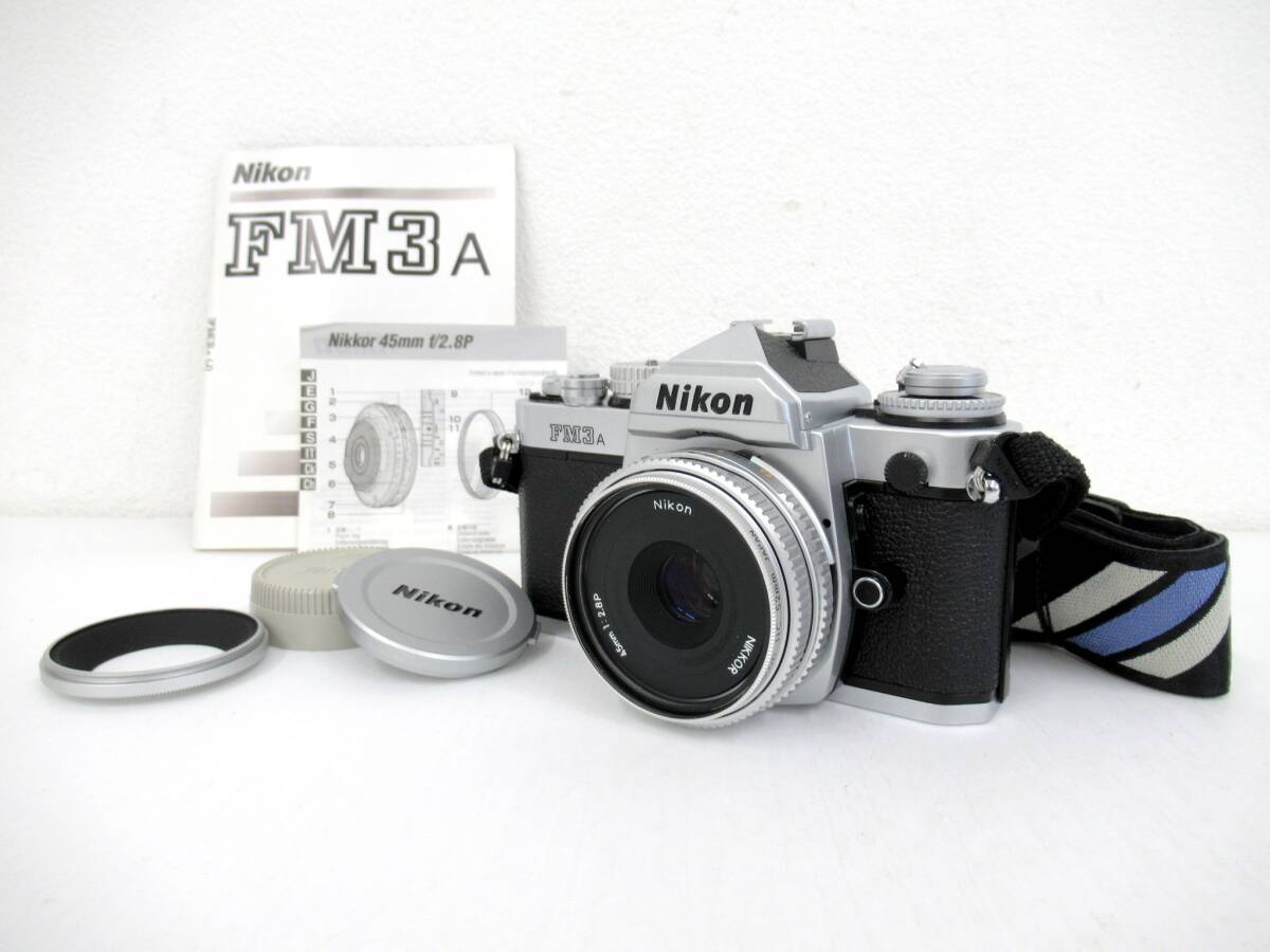 【Nikon/ニコン】卯⑥48//美品 Nikon FM3A NIKKOR 45mm 1:2.8P