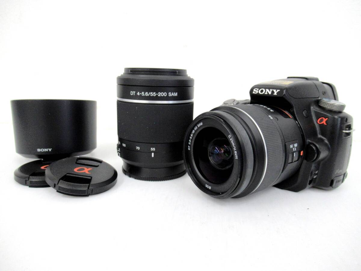 【SONY/ソニー】卯⑥49//α55 DT 3.5-5.6/18-55mm SAM/DT 4-5.6/55-200mm SAM
