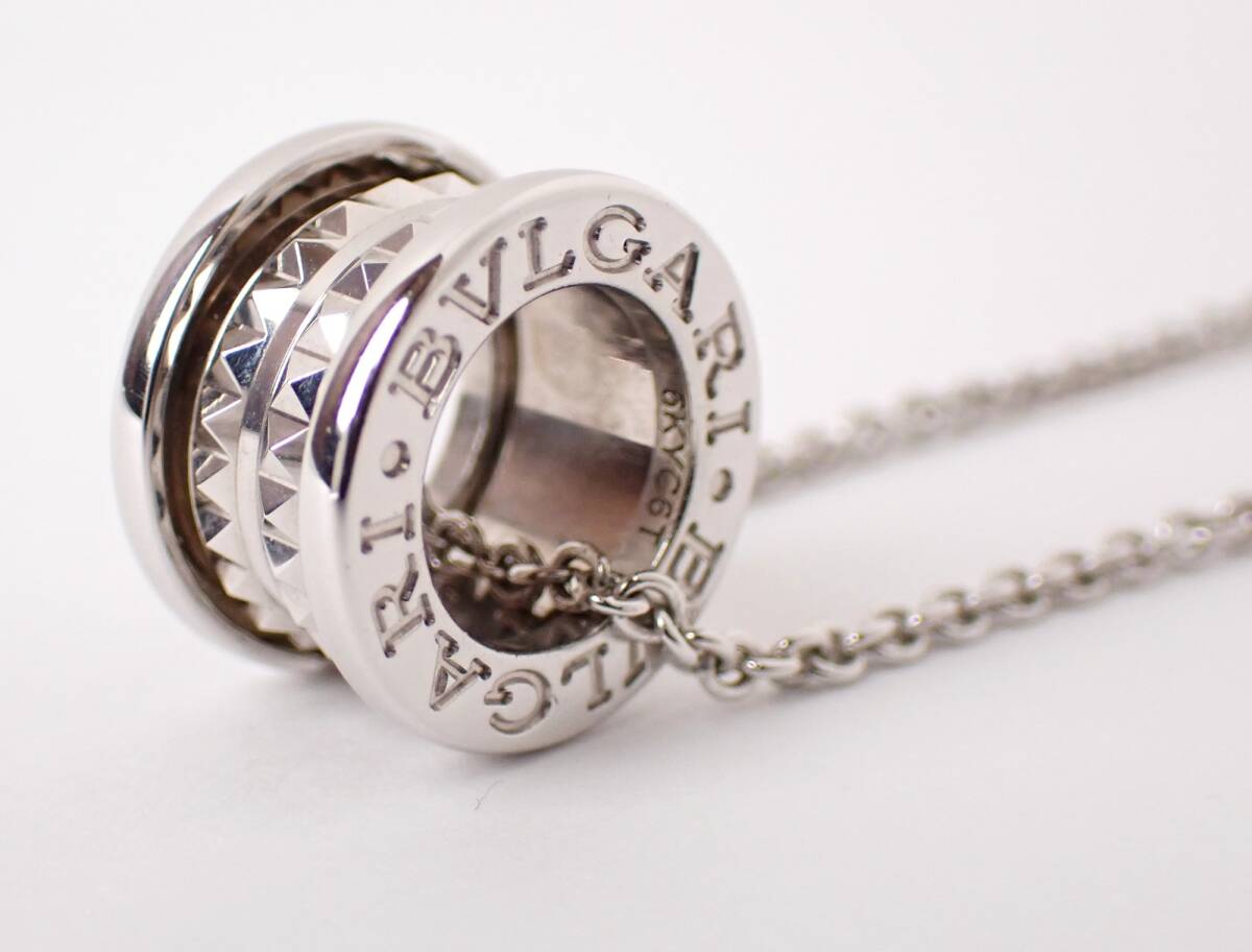 BVLGARI(ブルガリ) B.zero1ロック セーブザチルドレン ネックレス Sv925 Ag925 シルバー 10.3g レディース メンズ アクセサリー
